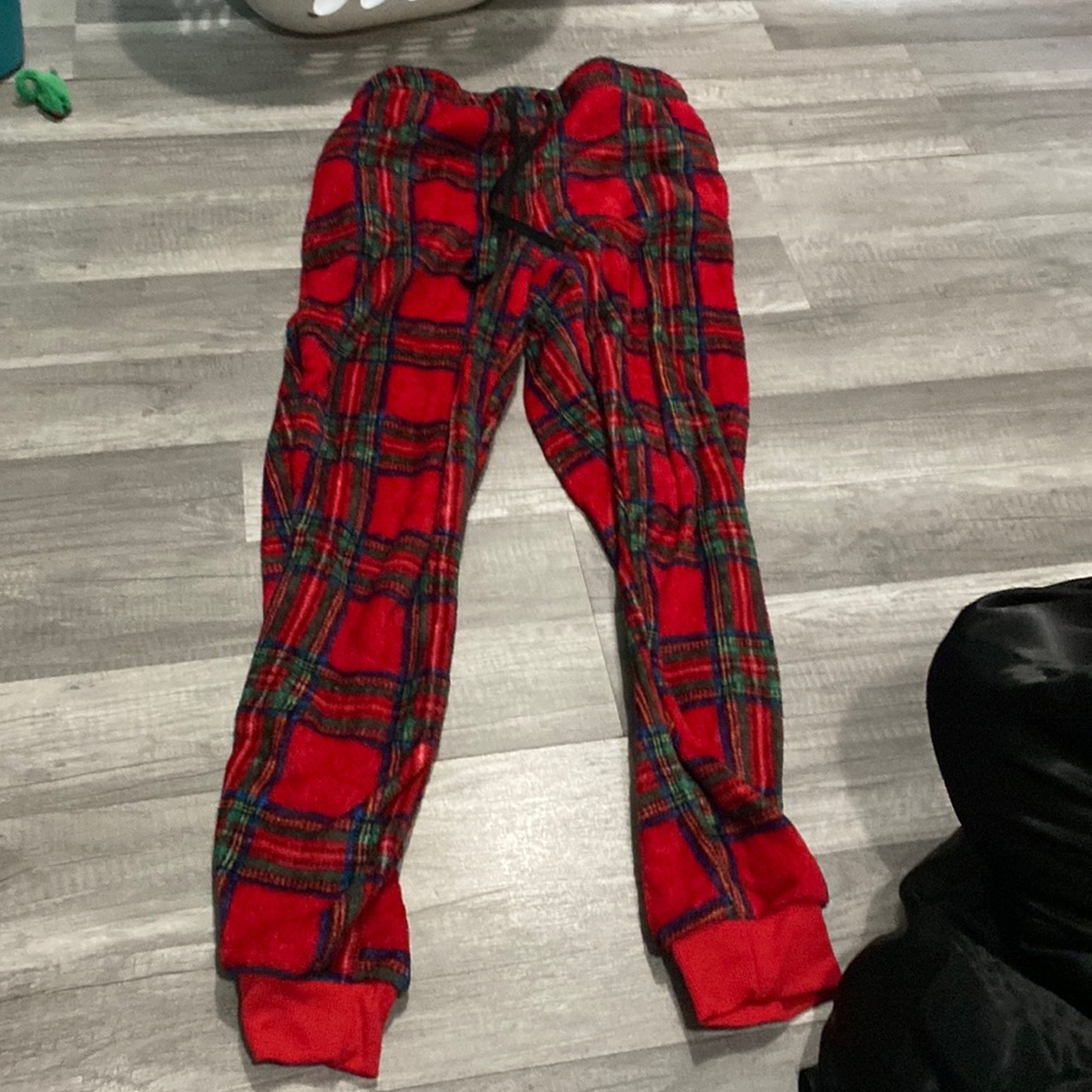 Fuzzy pajama pants
